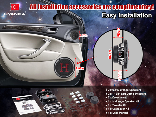 6.5 Component Car Speakers