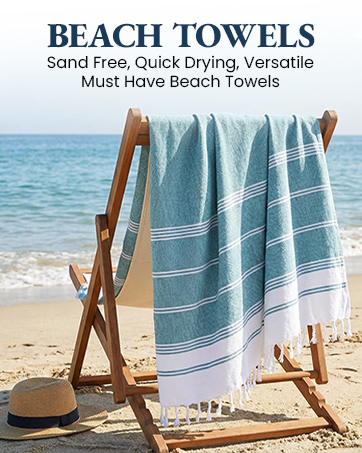 Lane Linen Beach Towels - Sand free and lightweight, quick drying