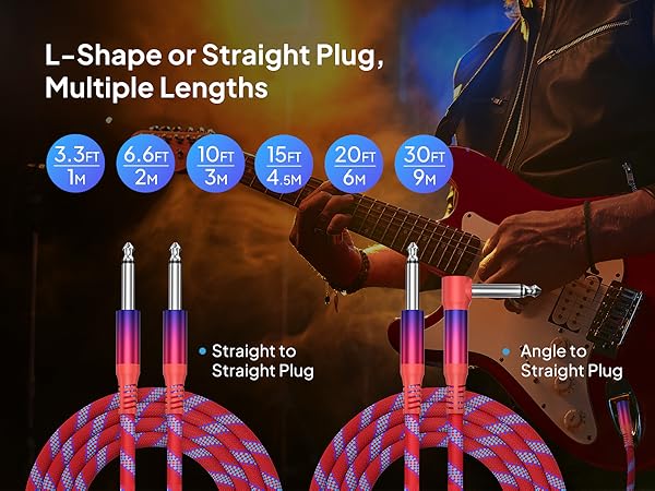 6.35MM TS Guitar Cords