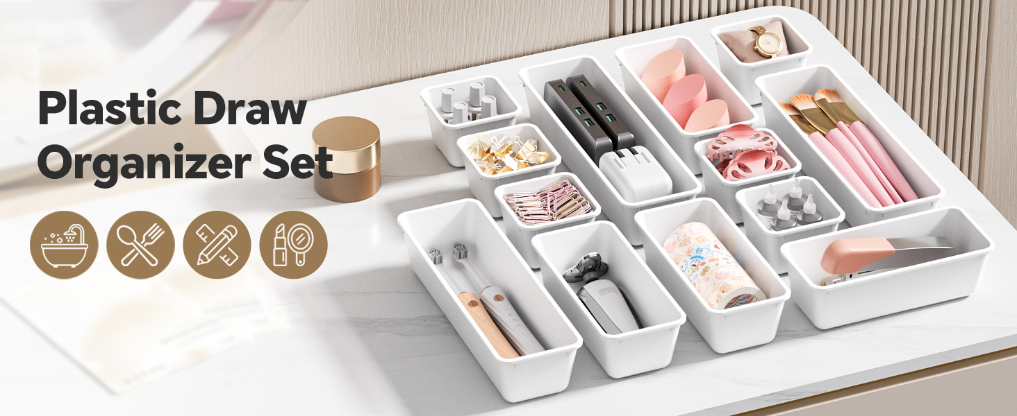 plastic drawers organizer tray