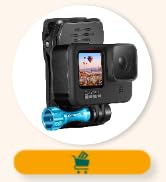 MiPremium Backpack Strap Clip Mount for GoPro Hero 10 9 8 7 6 5 4 3+ 2 Session Black Silver XIAOY...