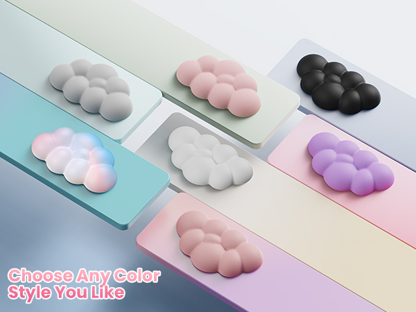 Cloud Keyboard Wrist Rest Set