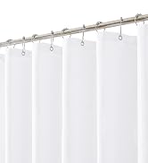 shower curtain set shower curtains bathroom liner white linen fabric cloth neutral natural boho 
