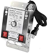 Durablow Stainless Steel Plug-in 2 Outlets + Dehumidistat Control for Crawl Space + Fresh Air Sup...