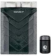 VENTURE 4TH Backpacking Sleeping Bag – Lightweight Warm &amp; Cold Weather Sleeping Bags for Adults, ...