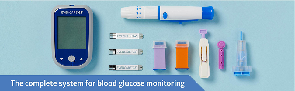 EvenCare G2 Blood Glucose Monitor Starter Kit