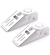 Door Stop Alarm 2 Pack with 120 dB Portable Door Stoppers Security for Home Hotel Travel, 3 Level...