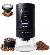 Oceanrich-G1R Automatic Coffee Grinder, Rechargeable Compact Portable Electric Grinding Mill, Rem...