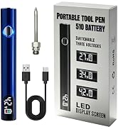 universal portable soldering iron with LED display, SYWTJ 650mAh built-in battery, rechargeable w...