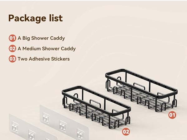 bathroom shower organizer