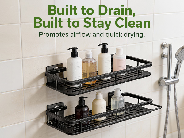 shower holder for wall bathroom caddy for shower shower accessories storage shelf organizer