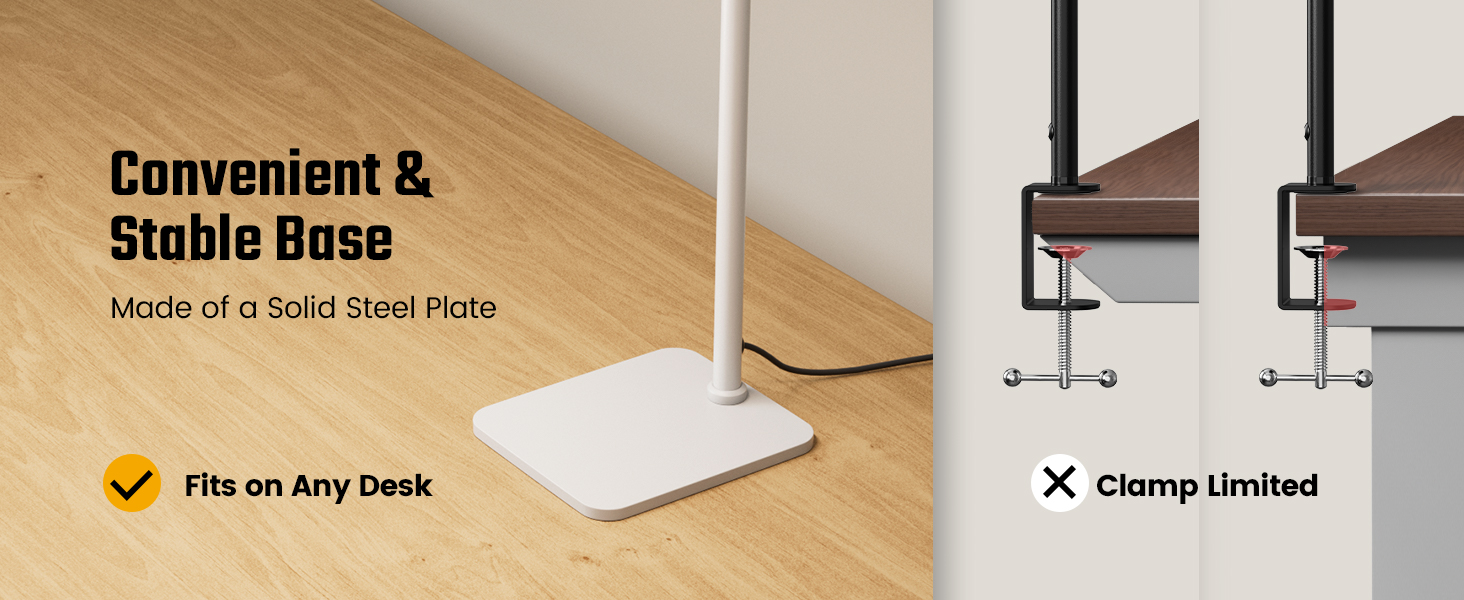 led desk lamp with base
