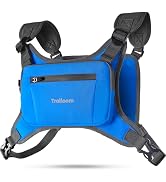 Trailoom Running Chest Pack, Reflective Vest, Water Repellent, Phone Holder, Workout Bag for Runn...