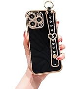 IDweel iPhone 14 Pro Max Case,iPhone 14 Pro Max Case with Adjustable Wristband Strap Kickstand Lo...