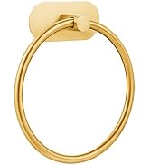 Self-Adhesive Towel Ring for Bathroom, No Drilling Stainless Steel Rustproof Hand Towel Holder, W...