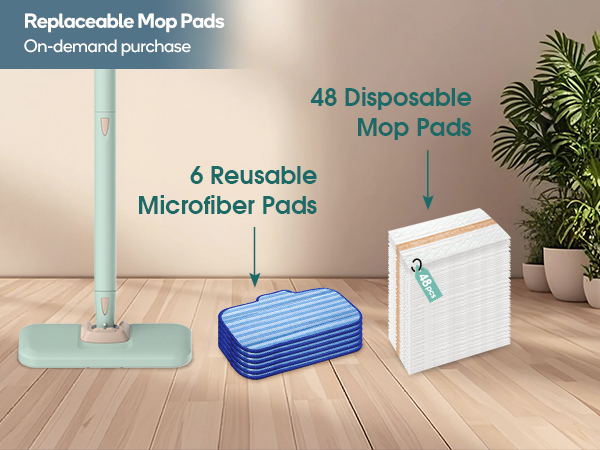 Microfiber mop cloth disposable mop pad replacement steam mop pads refills steam cleaner attachment