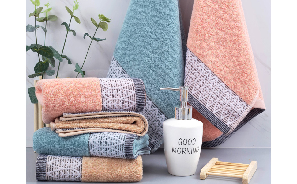 Leaf Print Hand Towels
