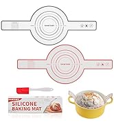 SMARTAKE 2-Pack Silicone Bread Sling for Dutch Oven, Reusable Bread Baking Mats with Long Handles...