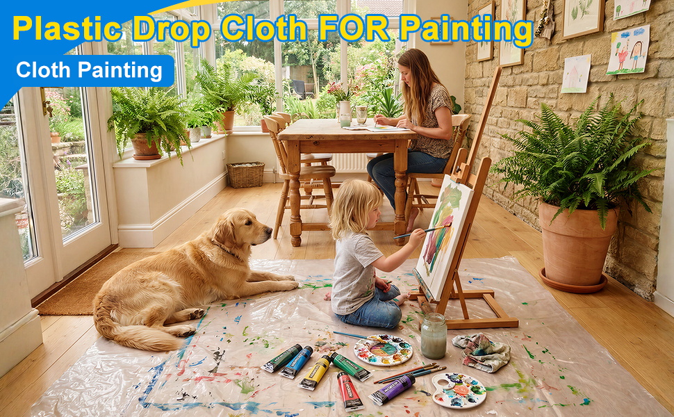 Painters Plastic Drop Cloth