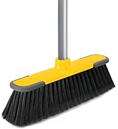 Indoor Brooms 54''Long Handle Soft Bristle Broom,Indoor Outdoor Brooms for Floor Cleaning House B...
