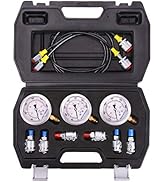 MEASUREMAN Portable Excavator Hydraulic Pressure Test Coupling Kit, Including 6 Test Couplings, 3...