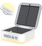 Sinvitron Camping Lantern,5200mAh Rechargeable Lantern via Type-C and Solar Powered,1000LM, 5 Lig...