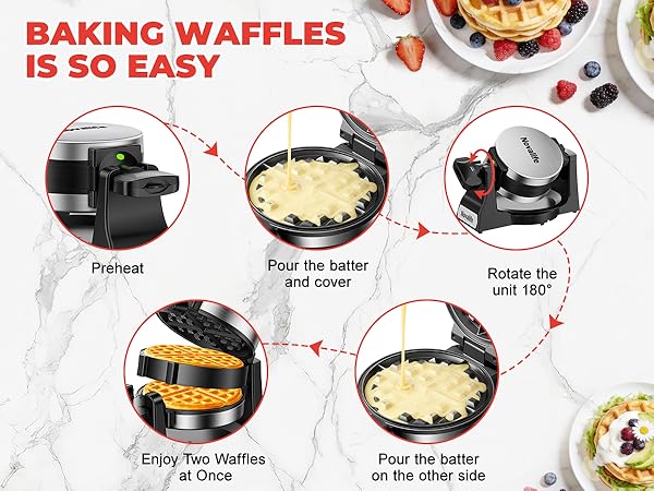 BAKING WAFFLES IS SO EASY
