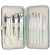 Manicure Set, 10 pcs High-Carbon Steel Nail Clippers Set, Portable Mini Manicure and Pedicure Kit...