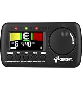 Sondery Digital Metronome Tuner 3 in 1, English Vocal Counting Metronome with Tap Tempo Chromatic...
