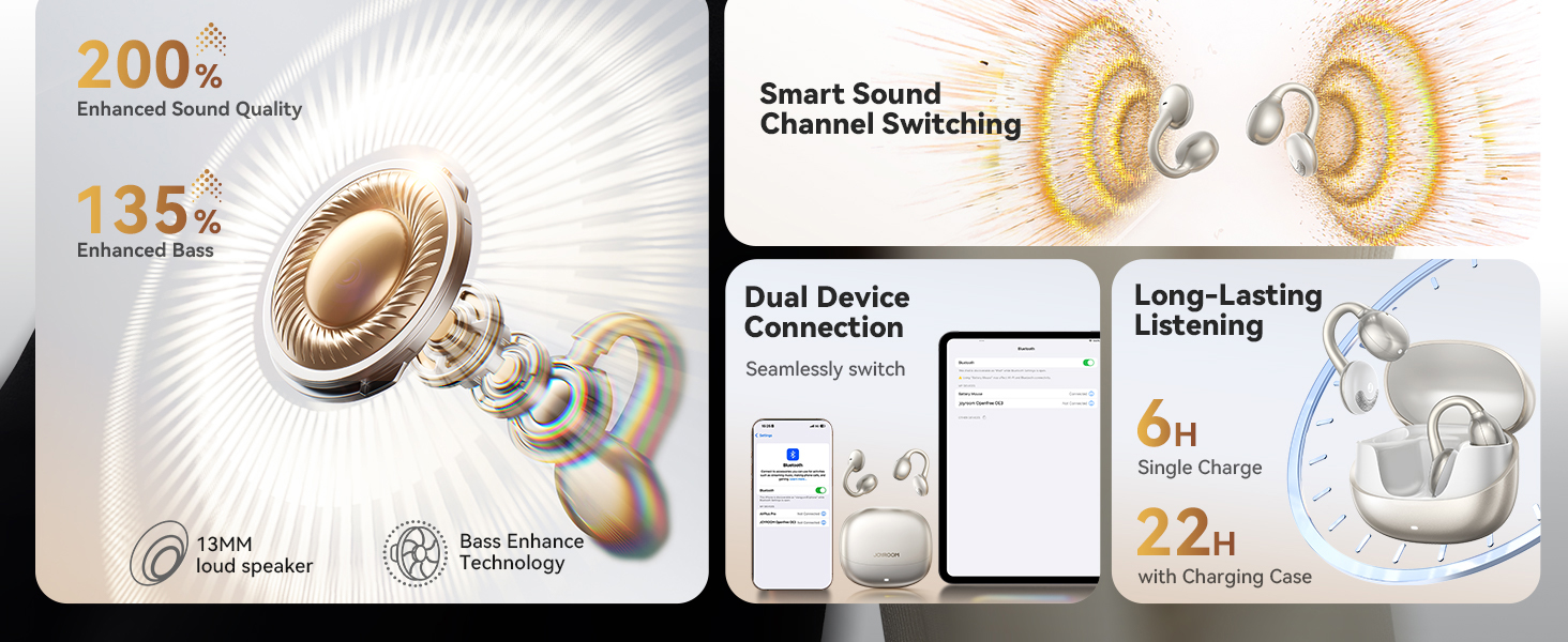 open ear headphones wireless bluetooth open ear buds