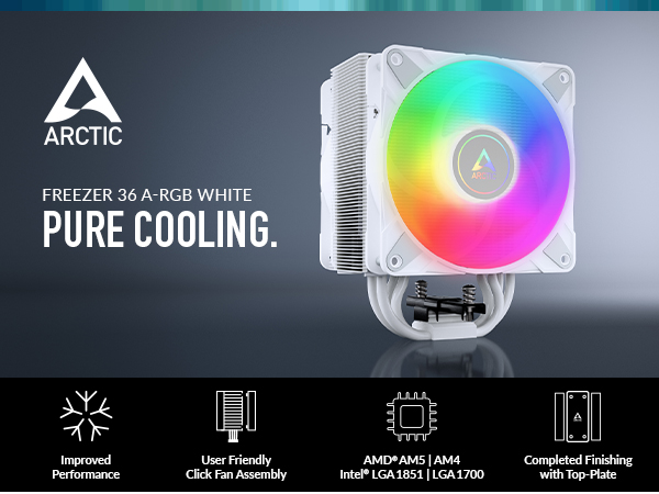 Freezer 36 A-RGB White; Pure Cooling