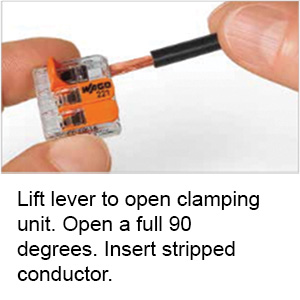 221 how to step 2 - Lift lever to open clamping unit...