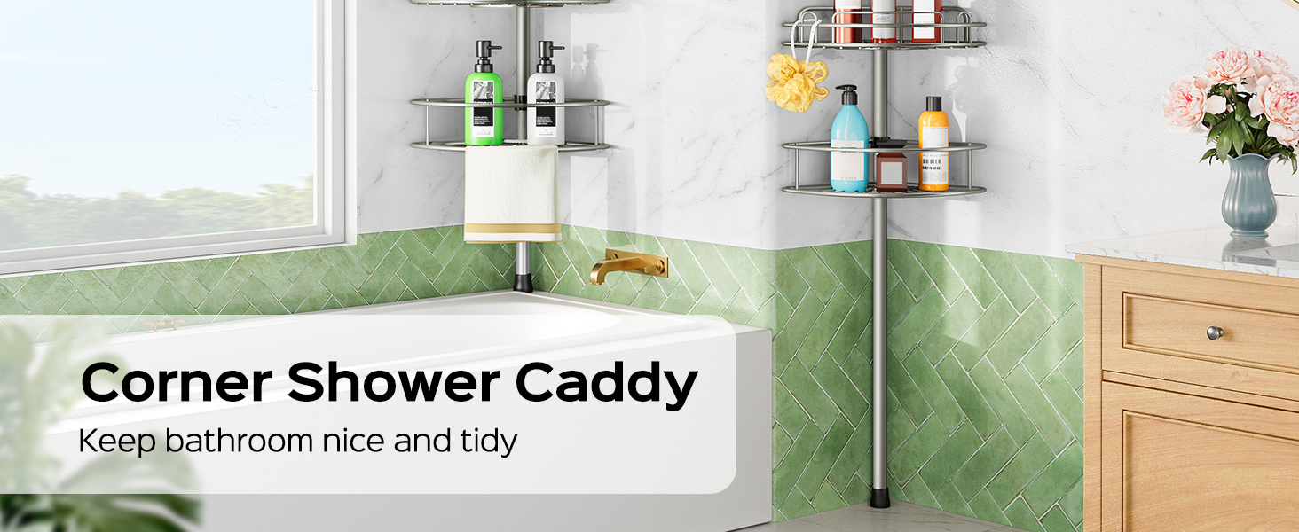 corner shower caddy