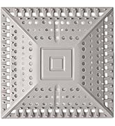 Square Silicone Shower Drain Hair Catcher - Prevents Clogs, Easy Clean &amp; Install Bathroom Drain C...