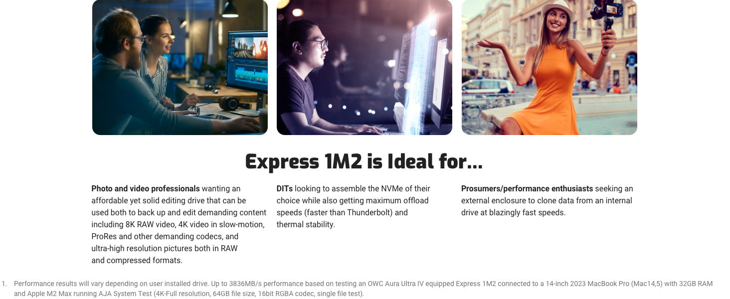 EXTERNAL SSD 1TB 2TB 4TB 8TB M.2 THUNDERBOLT USB4 STORAGE 4K MAC PC USB-C HARD DRIVE SOLID STATE 