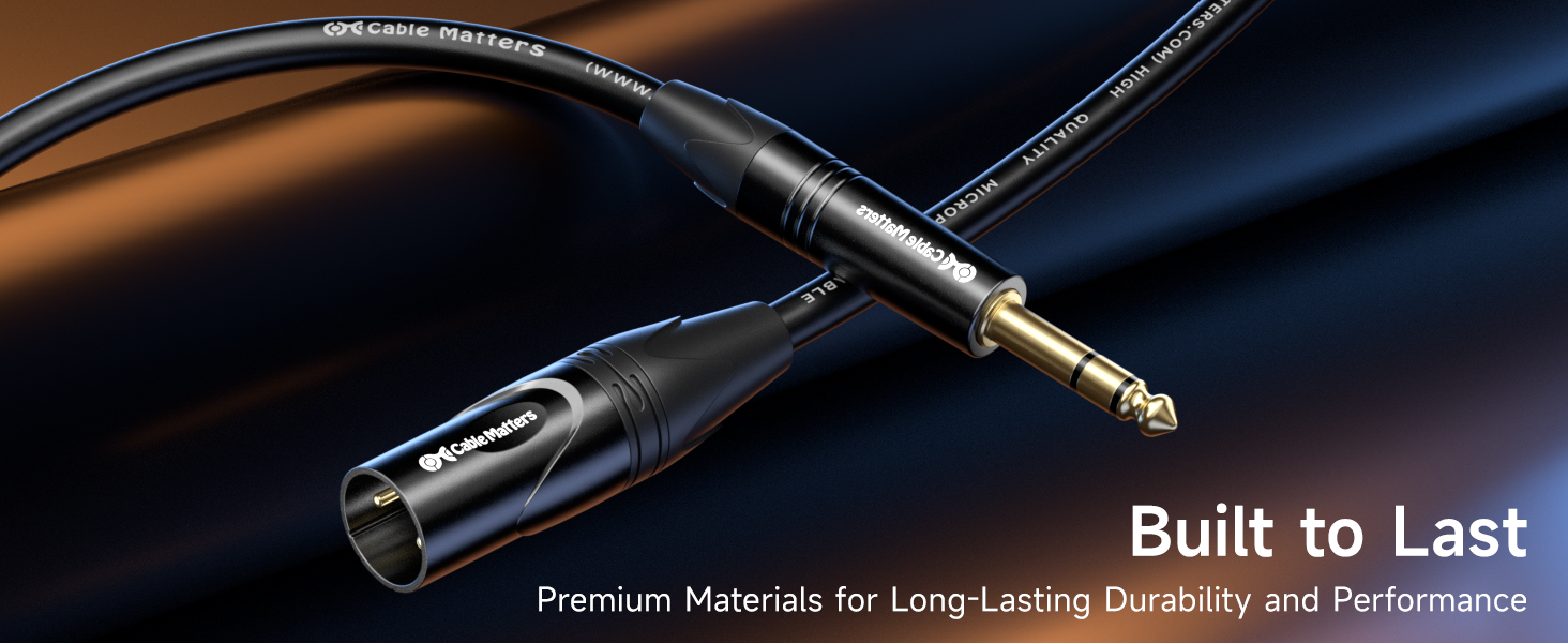  6.35mm (1/4 Inch) TRS to XLR Cable