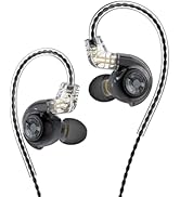 HJ822 In-Ear Monitor, HiFi Headphones with Dual Magnetic Dynamic Driver, IEM Earphones Gaming Ear...
