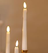 flameless taper candles