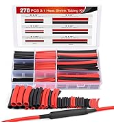 Nilight 270 pcs 3:1 Dual Wall Adhesive Heat Shrink Tubing kit, 6 Sizes(Dia): 1/16