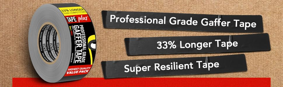 Professional Grade Gaffer Tape - Super Resilient Tape