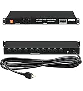 1U PDU Network Servers Surge Protector Power Distribution Unit 12-Outlet, 120V 20A, 3600 Joules 1...