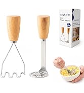 Avykalox Mini Potato Masher, 2 Pcs Small Potato Masher Stainless Steel Meat Masher, Kitchen Tools...