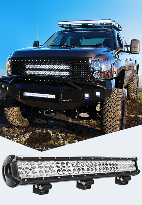 Nilight - 60007C-A 25&amp;amp;amp;#34; 162W Led Light Bar Flood Spot Combo Waterproof Driving Lights
