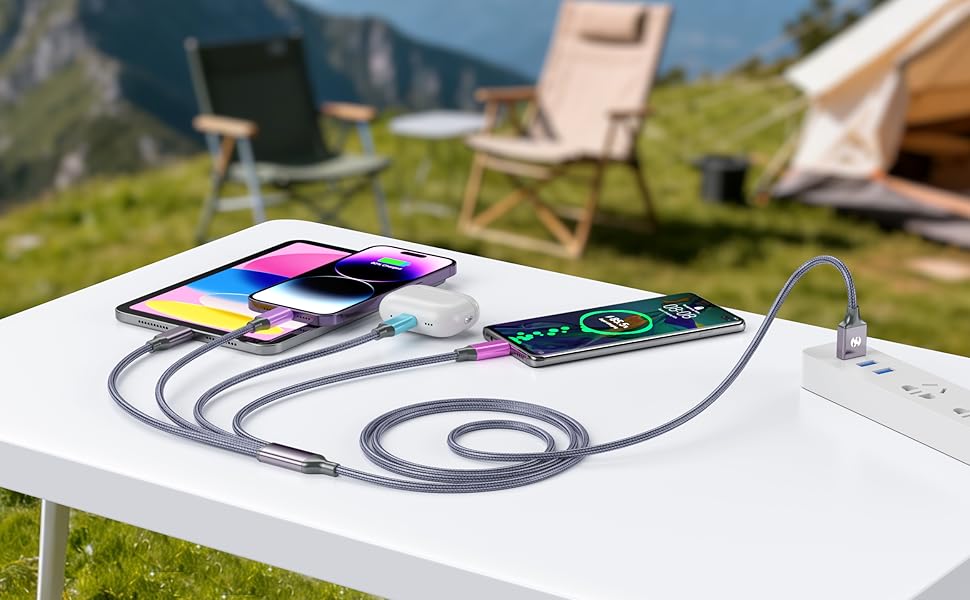MFi Certified: Safely charge iPhone Lightning cable for devices without overheating or damage