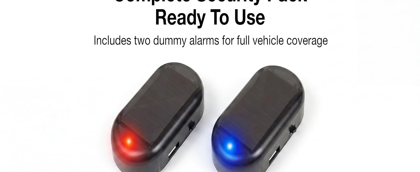 simulated car alarm light