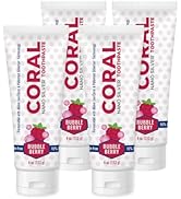 Coral Nano Silver Bubble Berry Kids Toothpaste, Natural Fluoride Free Teeth Whitening Toothpaste,...