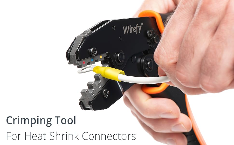 Wirefy Crimping Tool For Heat Shrink Connectors Ratchet Terminal Crimper Wire Crimp Tool Banner