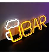 ENUOLI Bar Neon Sign, Beer Neon Light Bar LED Light,USB/Battery Powered Led Sign for Man Cave,Neo...