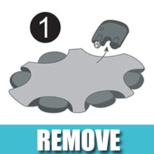 Step 1, remove