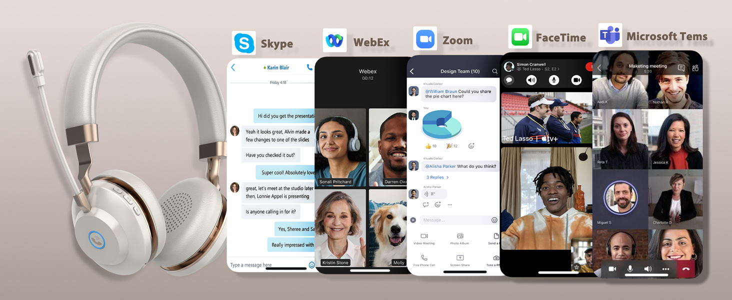 bluetooth headphones with microphone